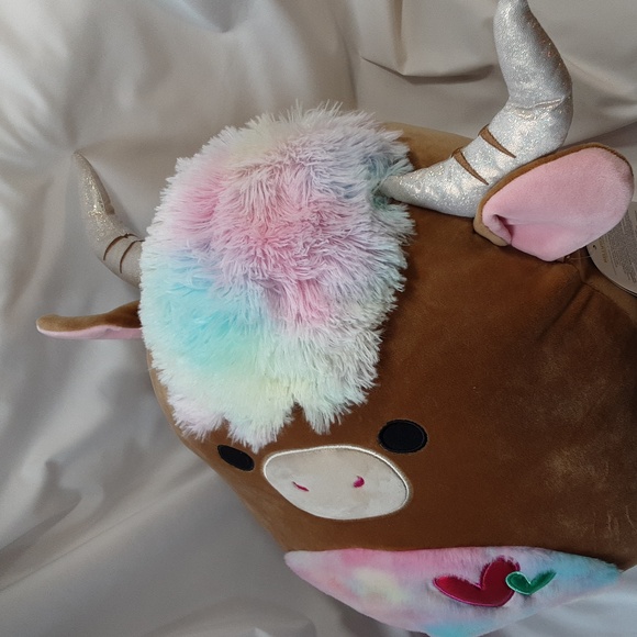 16" Squishmallows  - Candela the Highland Cow, 2023 Valentine, NWT, HTF - Picture 3 of 6